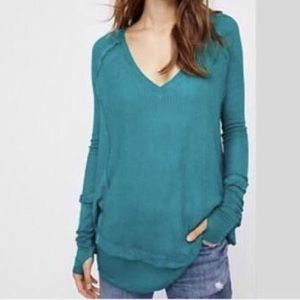 Free People Laguna Thermal Top (Green)